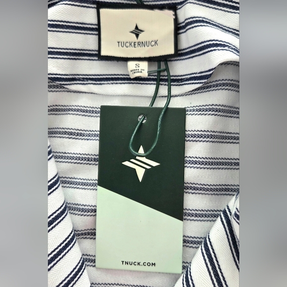 NEW TUCKERNUCK FRENCH BLUE  STRIPE SLOANE DRESS. - Picture 6 of 8